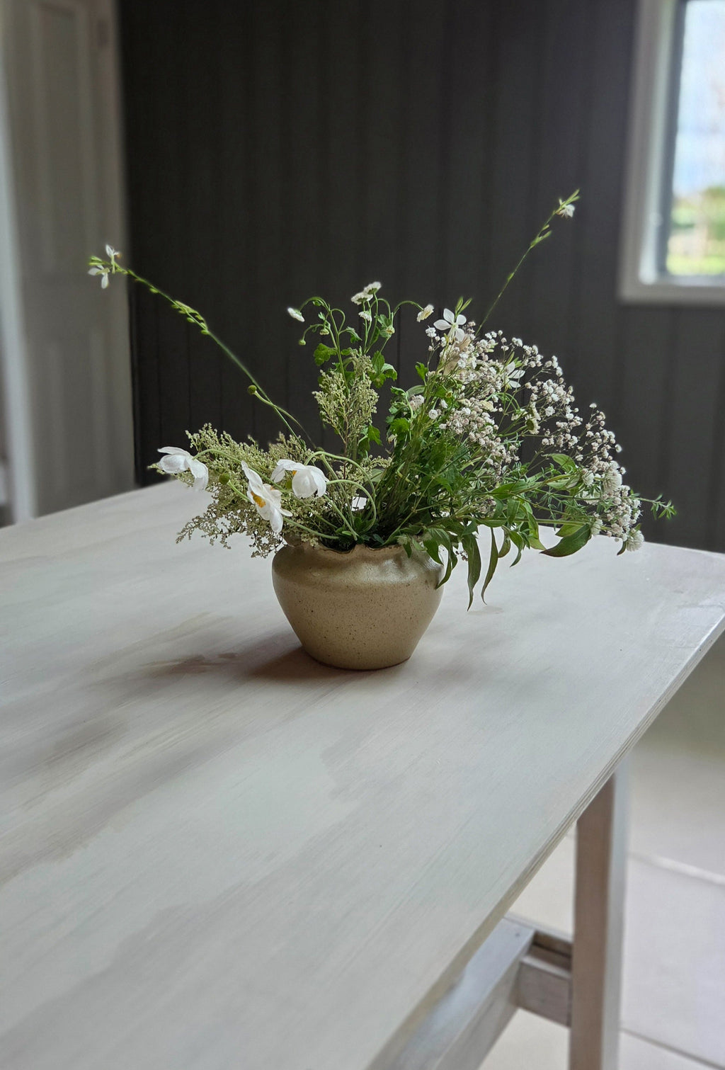 Ruffle Vase #2 - Flax