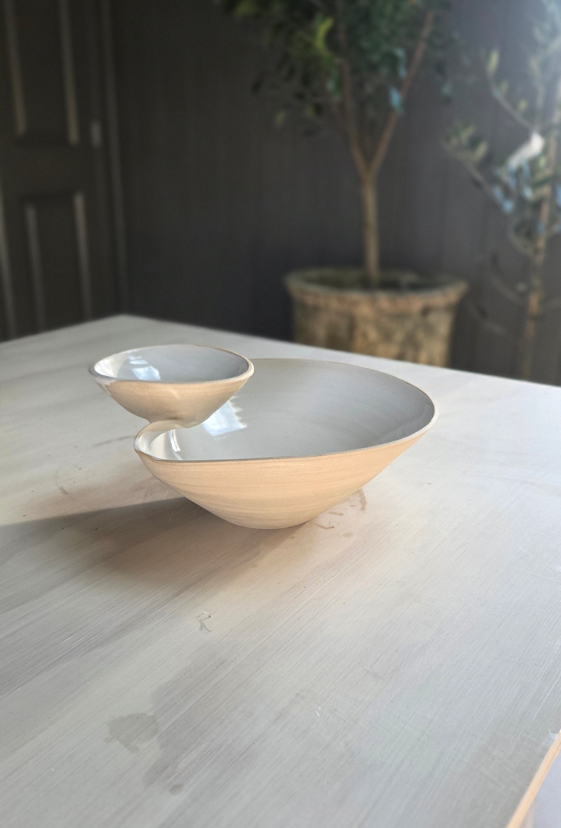 The Gather Bowl - Buff/Gloss White PREORDER