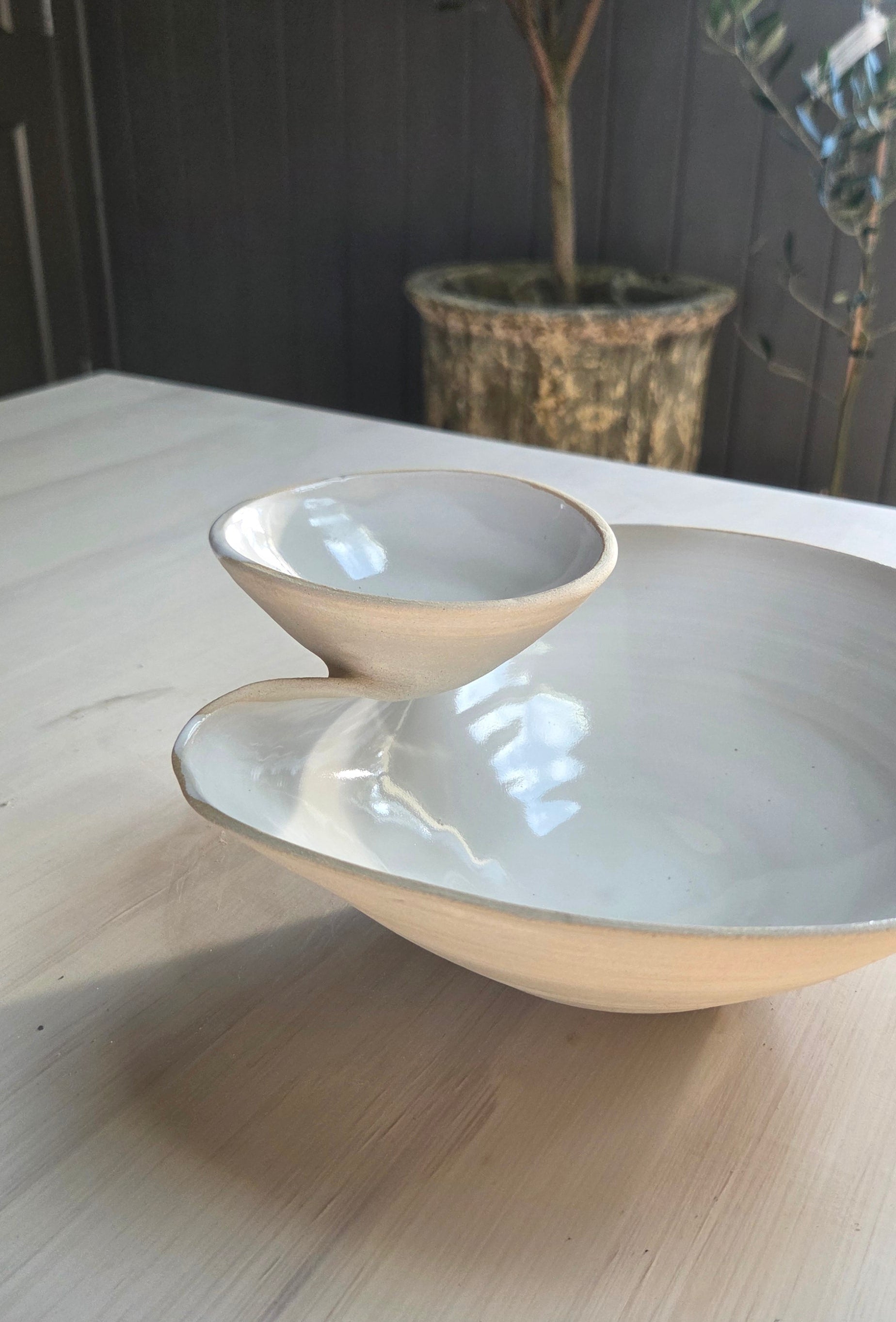 The Gather Bowl - Buff/Gloss White PREORDER