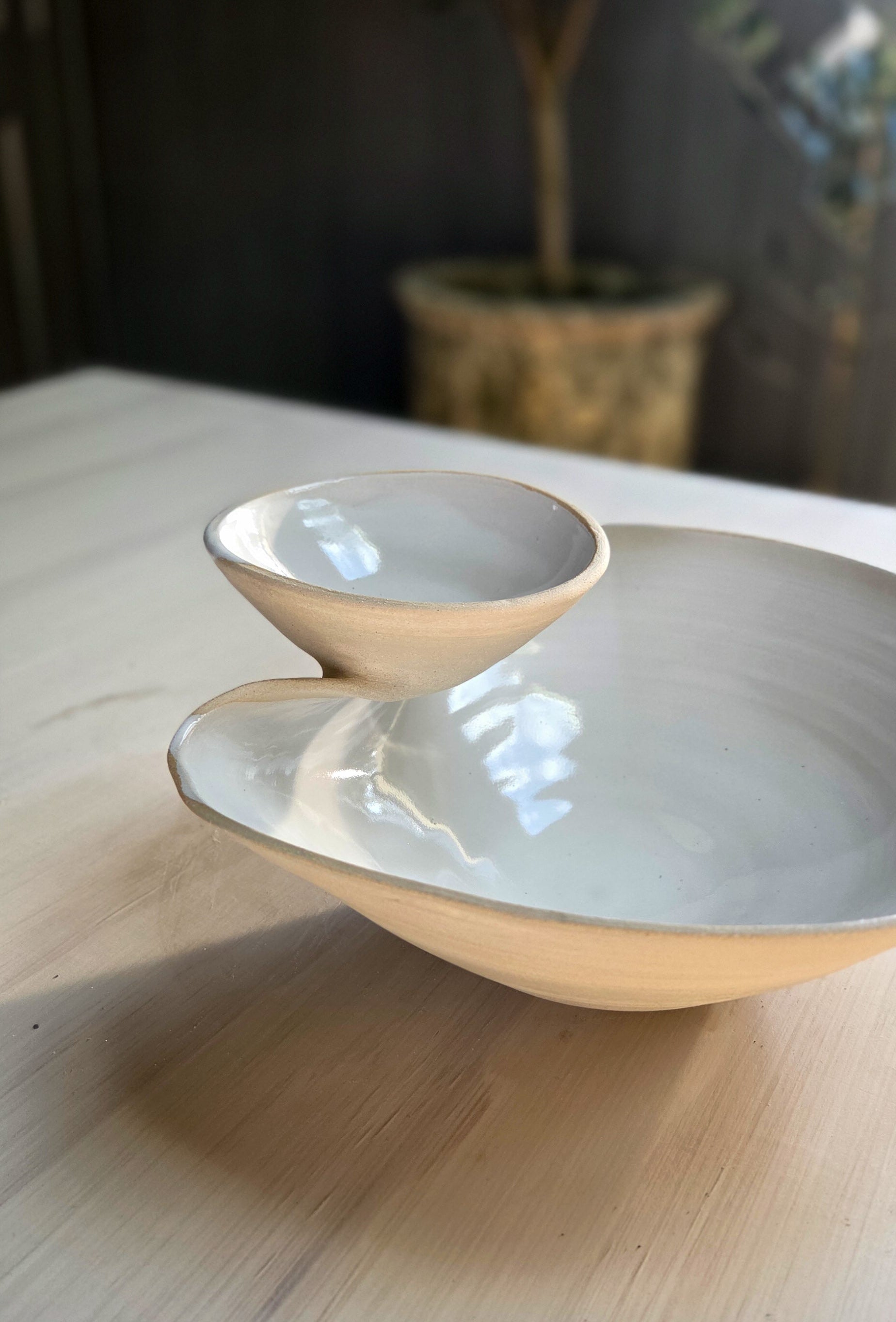 The Gather Bowl - Buff/Gloss White