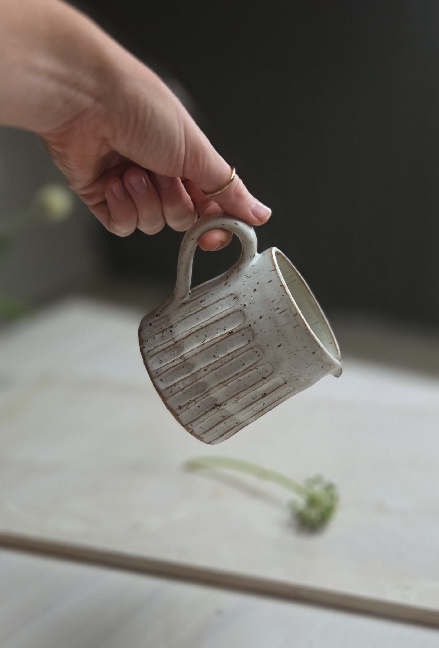 Pourer Jug  - Chalk