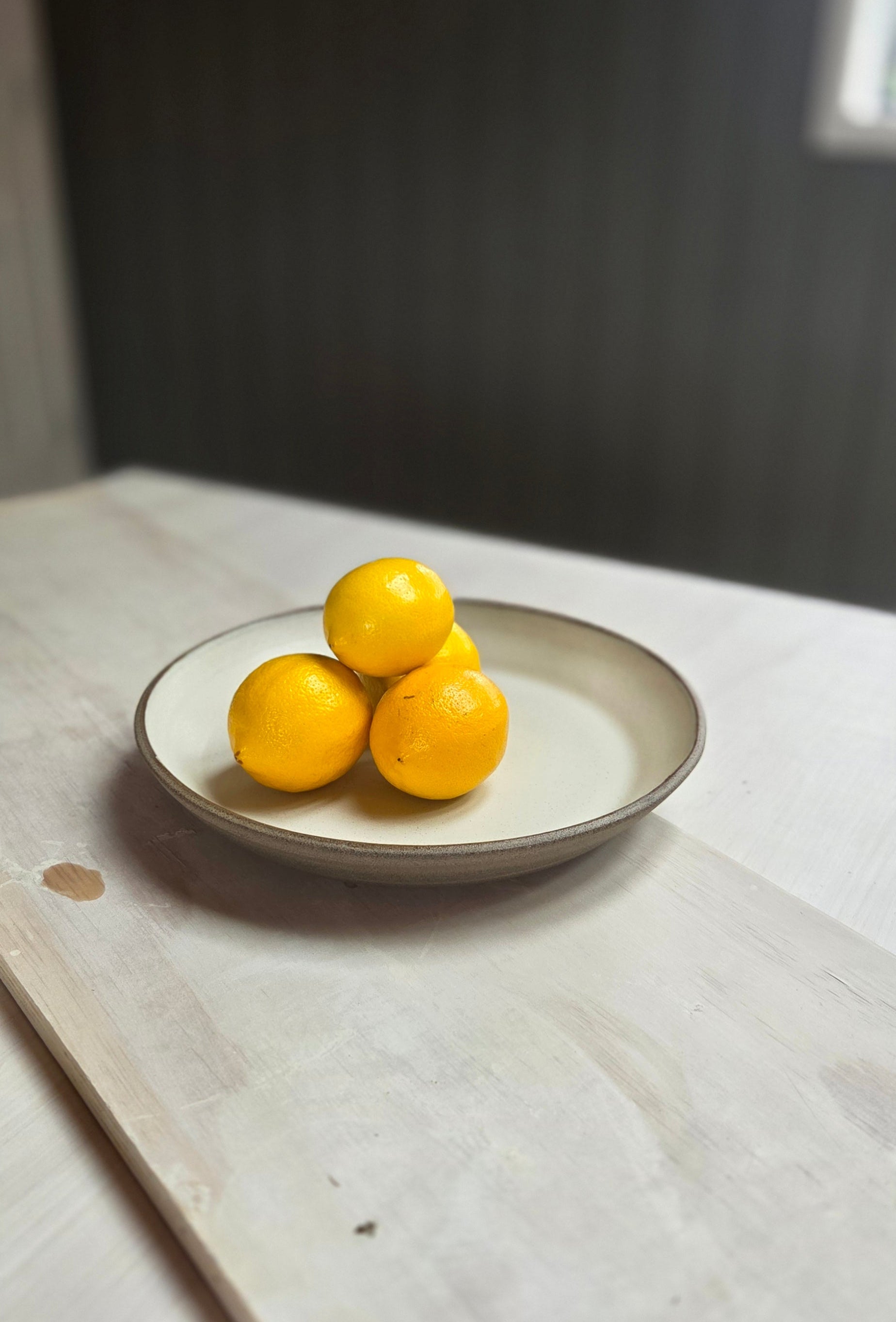 Shallow Open Platter - Chalk