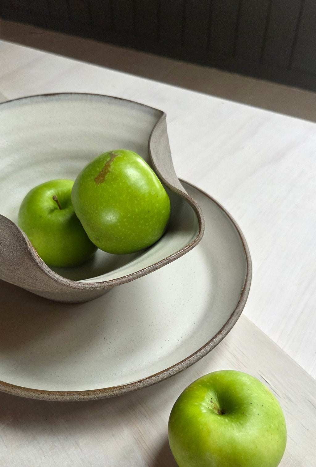 Shallow Open Platter - Chalk