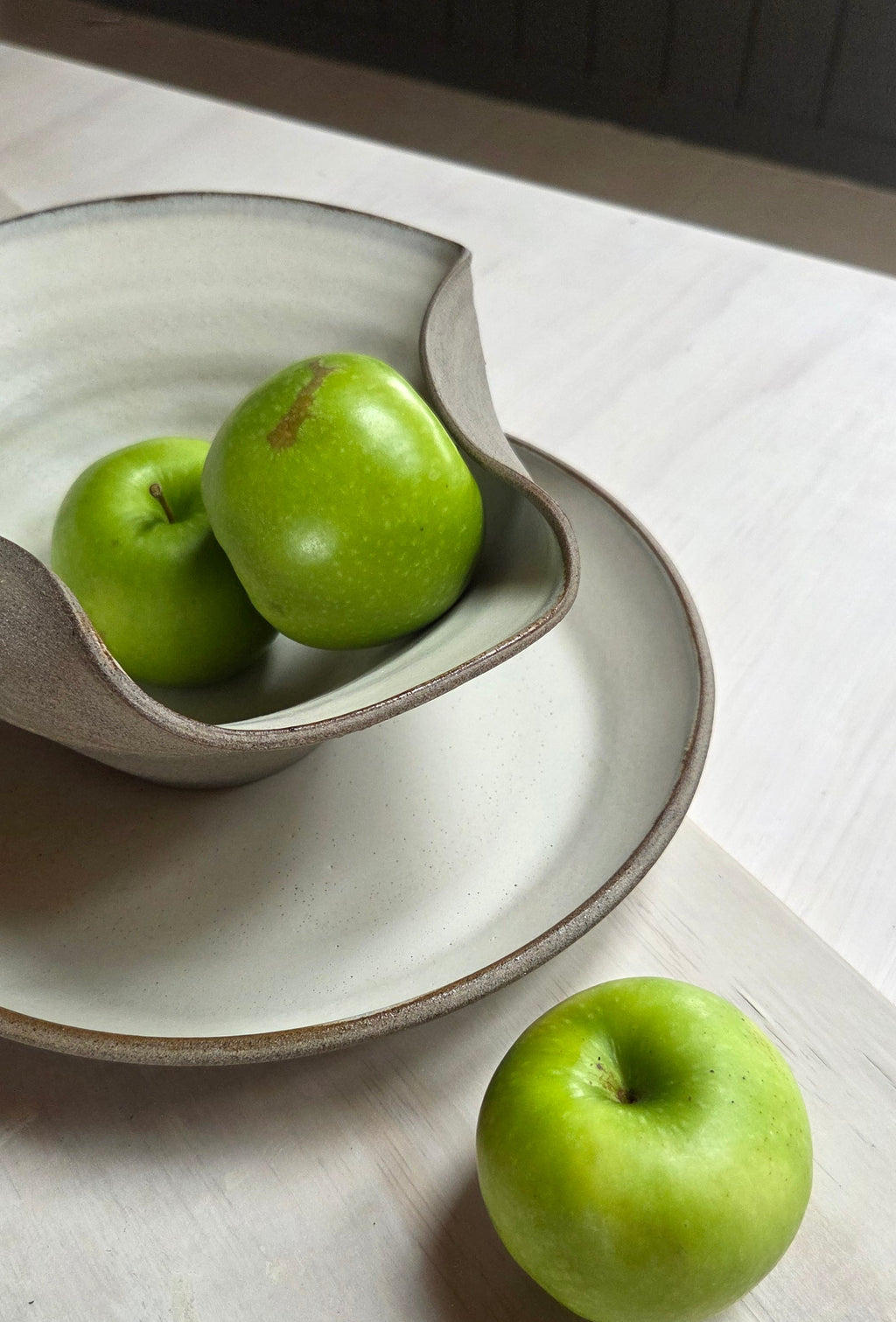 Large Earth Bowl - Chalk