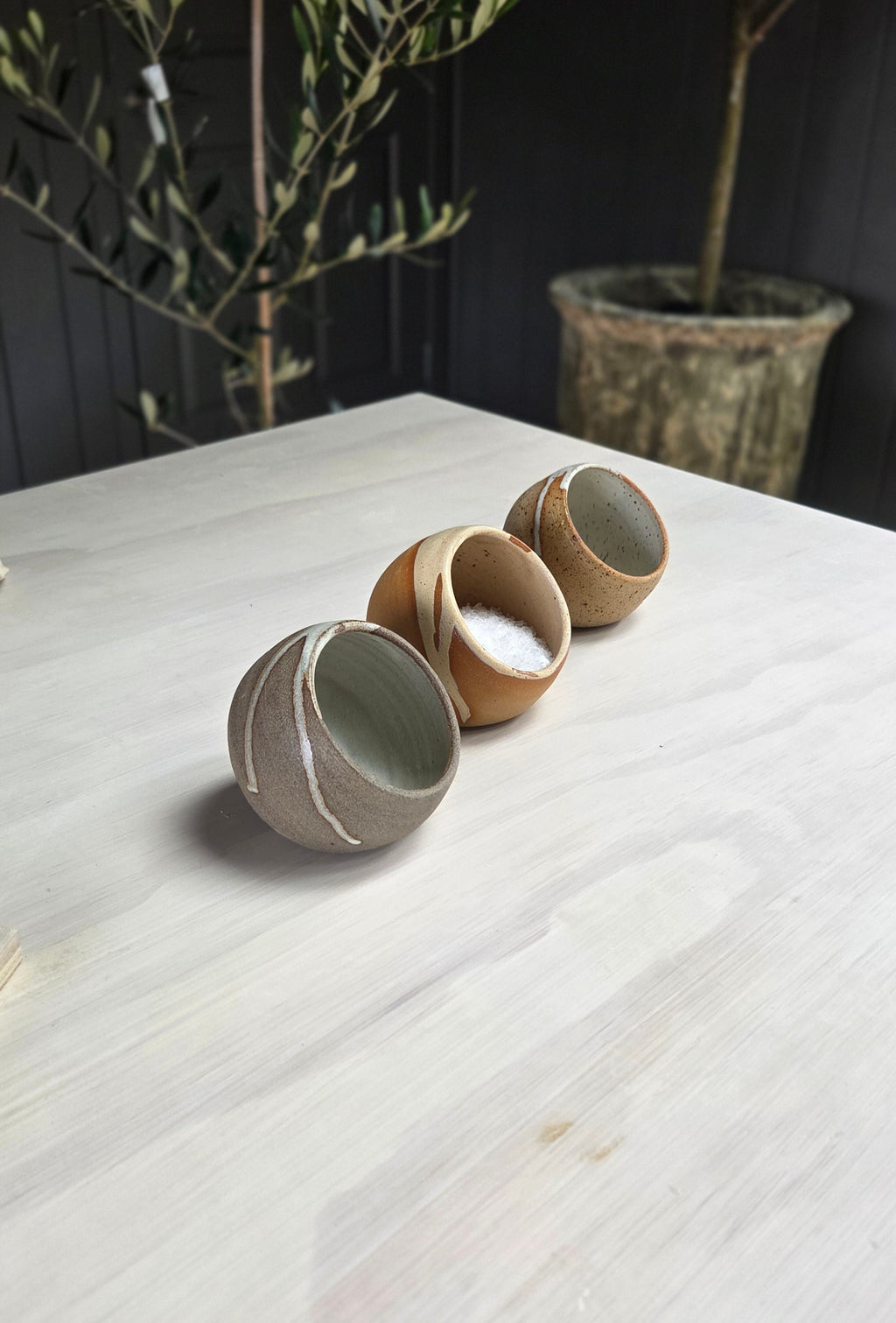 Salt Cellar - Stone/Chalk