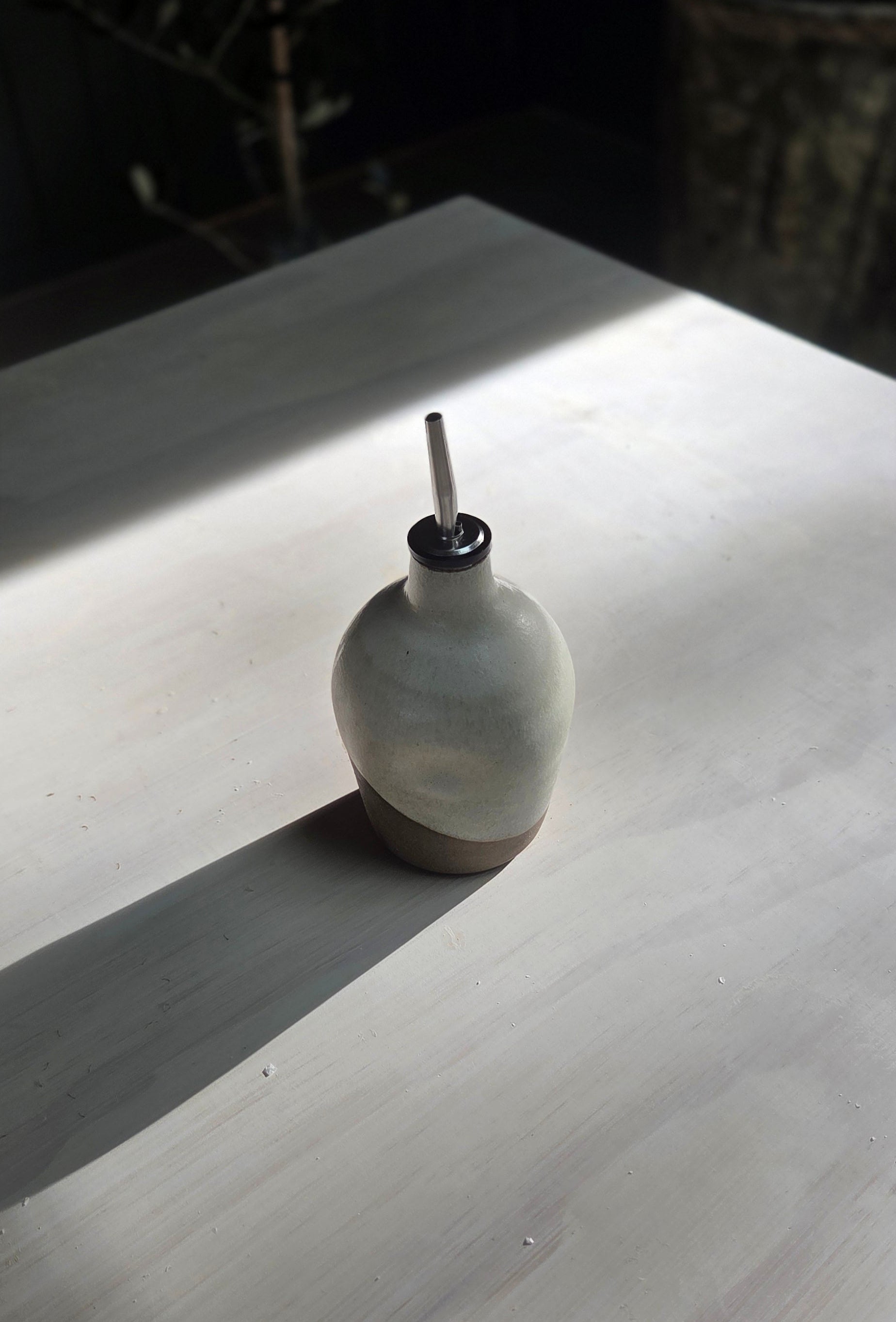 Oil Bottle - Stone/Chalk