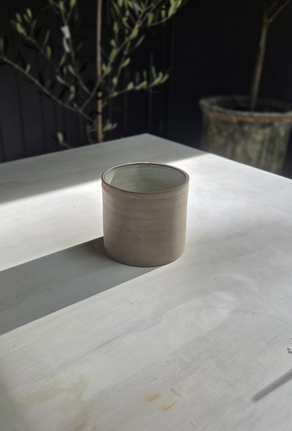 Utensil Jar - Stone/Chalk