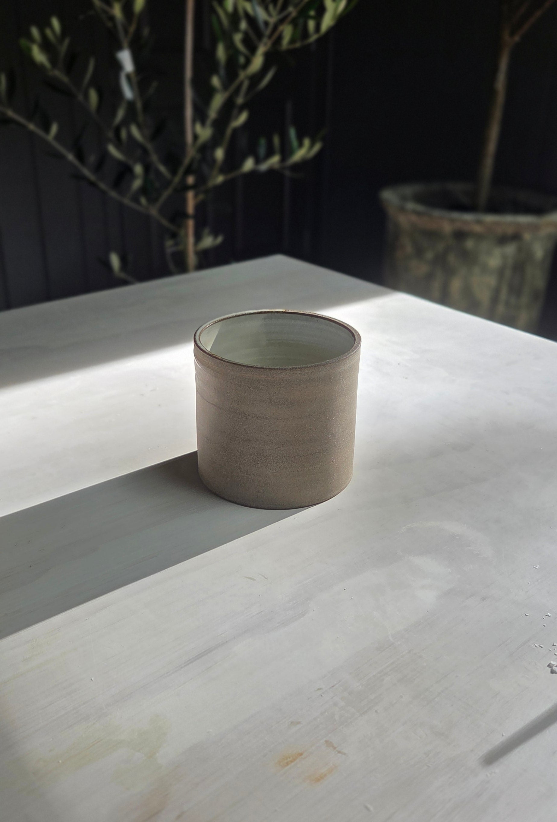 Utensil Jar - Stone/Chalk