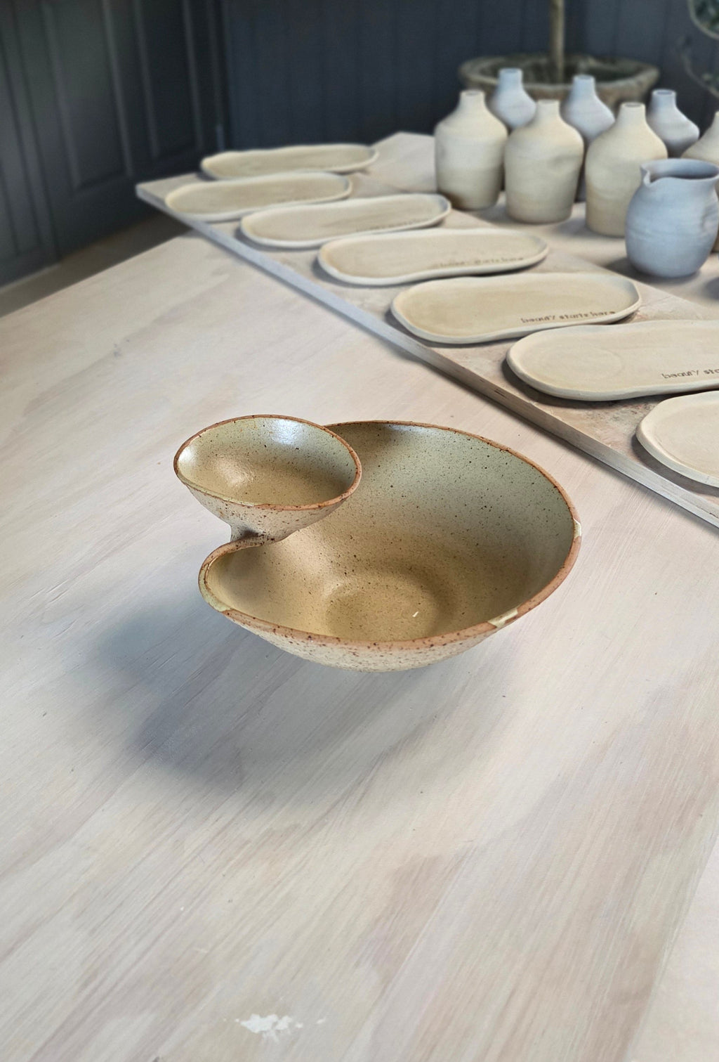 The Gather Bowl - Speckle/Flax PREORDER