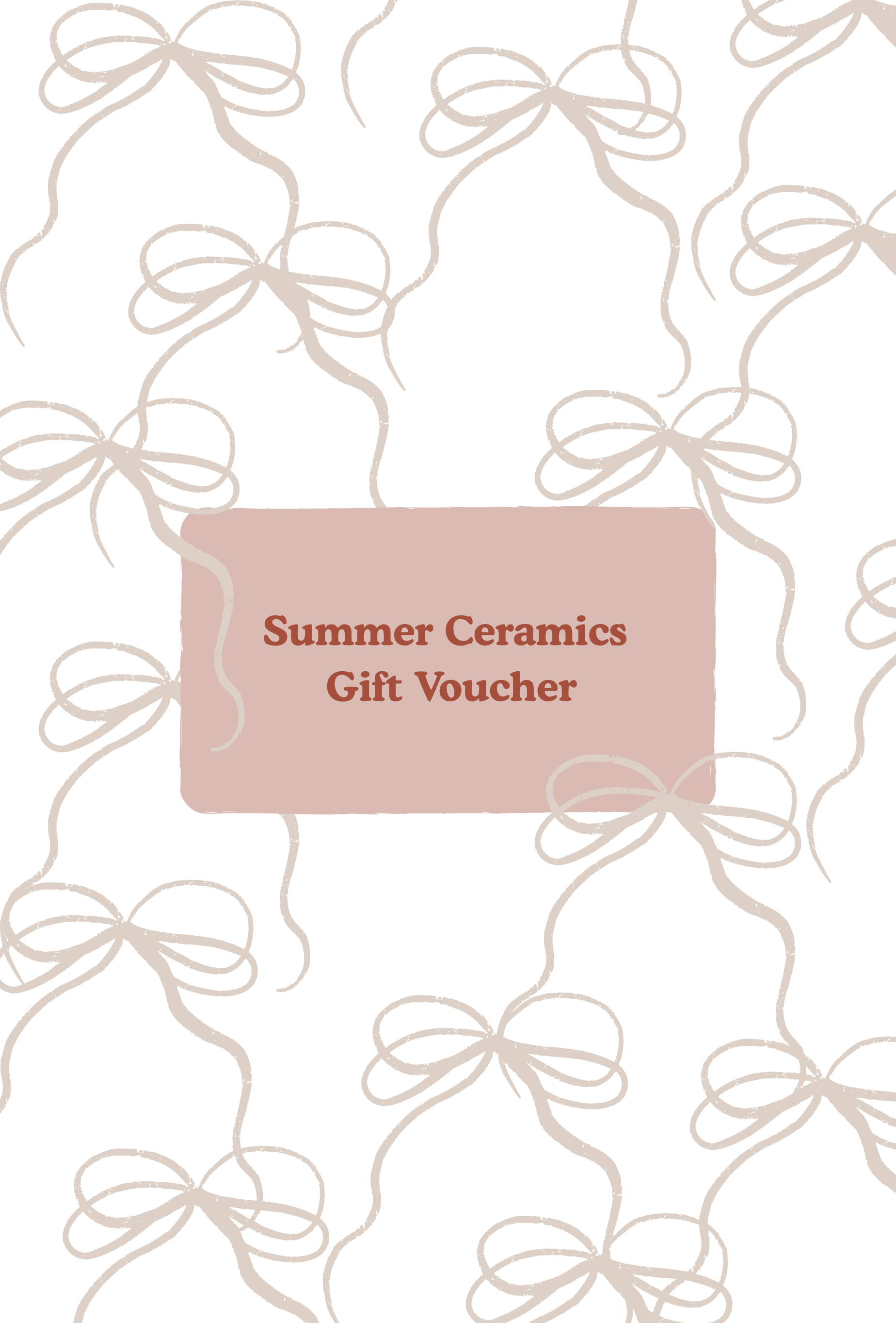 Summer Ceramics Gift Voucher